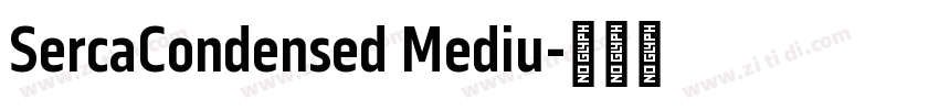 SercaCondensed Mediu字体转换